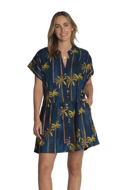 Badira Dress Navy Dresses Lula Life XS(6-8)