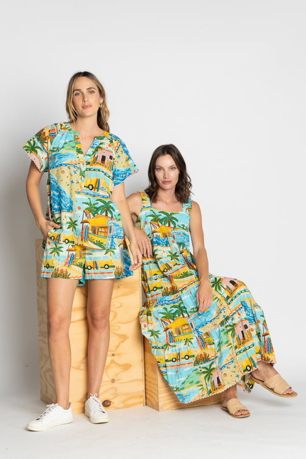 Caleta Short Print Bottoms Lula Life