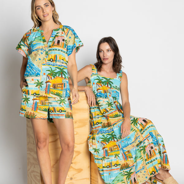 Caleta Top Print Tops Lula Life