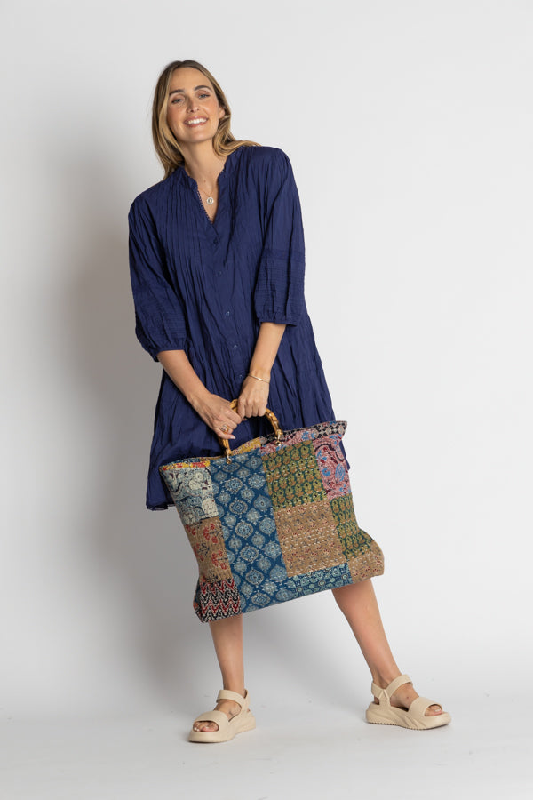 Celeste Dress Navy Dresses Lula Life