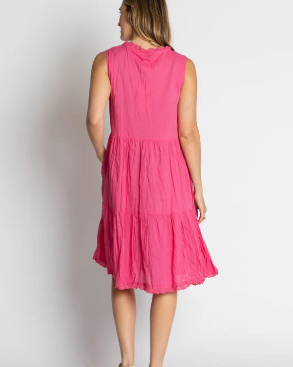 Celeste Sleeveless Dress Pink - Global Free Style