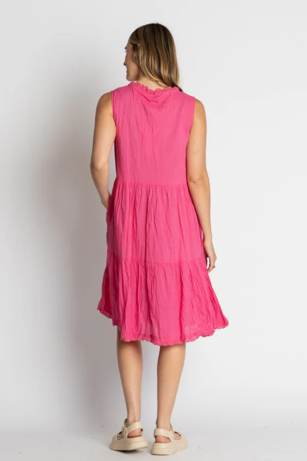 Celeste Sleeveless Dress Pink - Global Free Style
