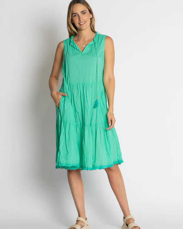 Celeste Sleeveless Dress Sea - Global Free Style
