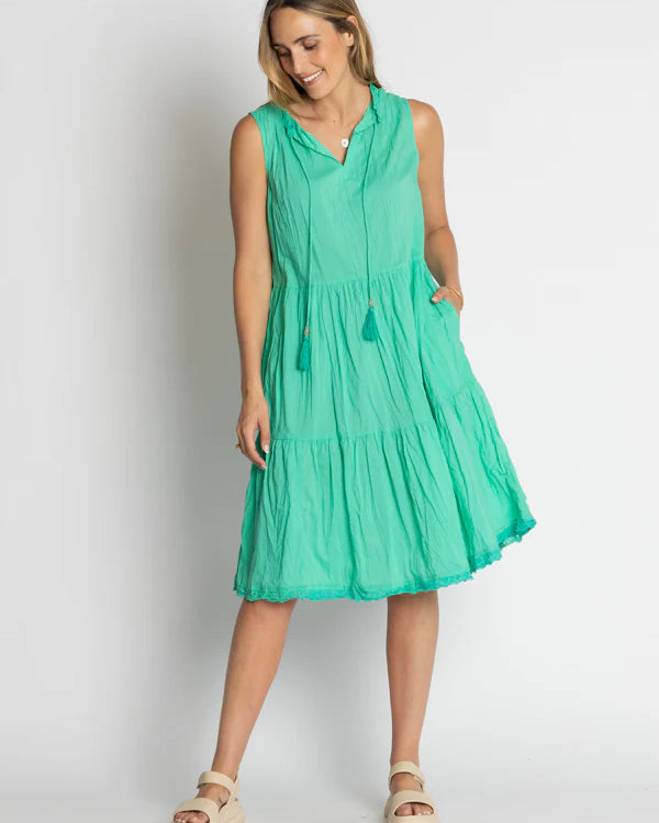Celeste Sleeveless Dress Sea - Global Free Style