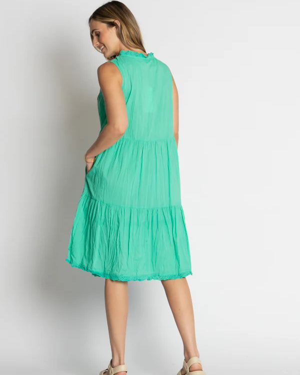 Celeste Sleeveless Dress Sea - Global Free Style