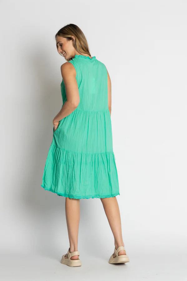 Celeste Sleeveless Dress Sea - Global Free Style