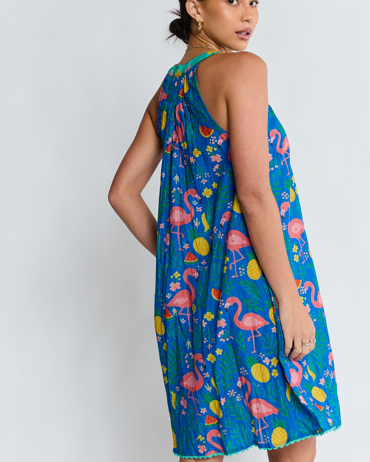 Flamingo Sun Dress Azure Dresses Lula Life