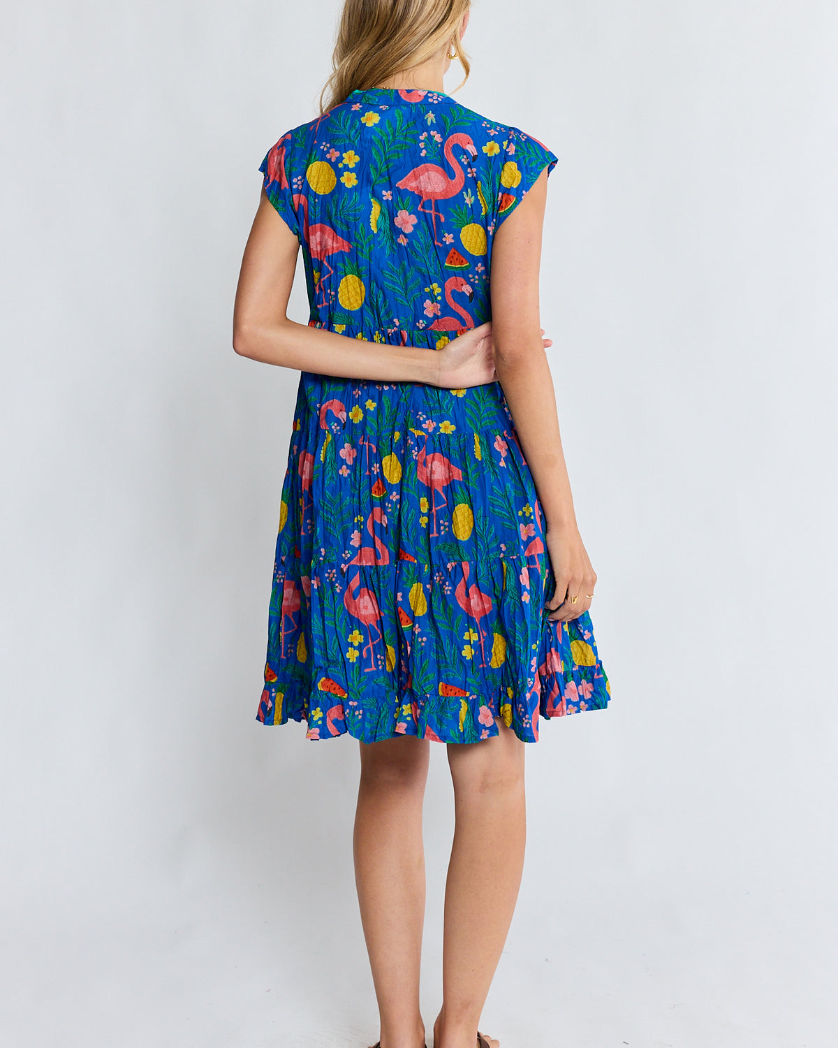 Flamingo Tier Dress Azure Dresses Lula Life