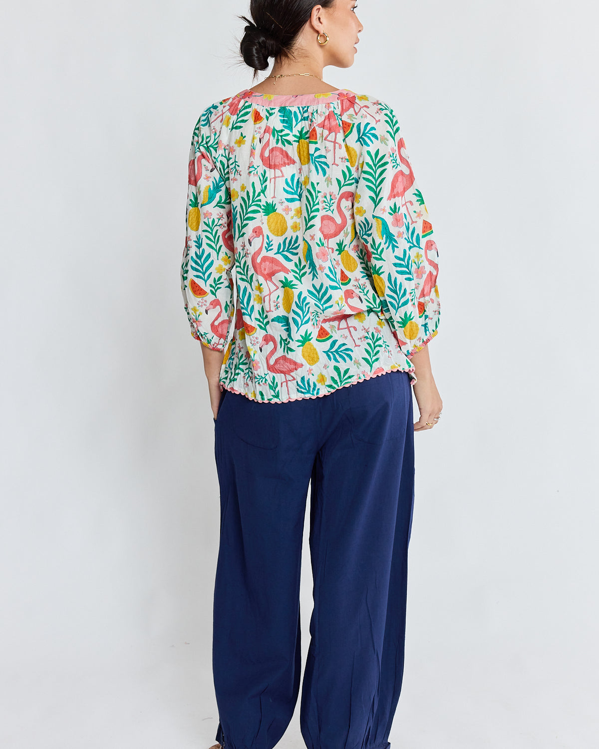 Flamingo Top White Tops Lula Life
