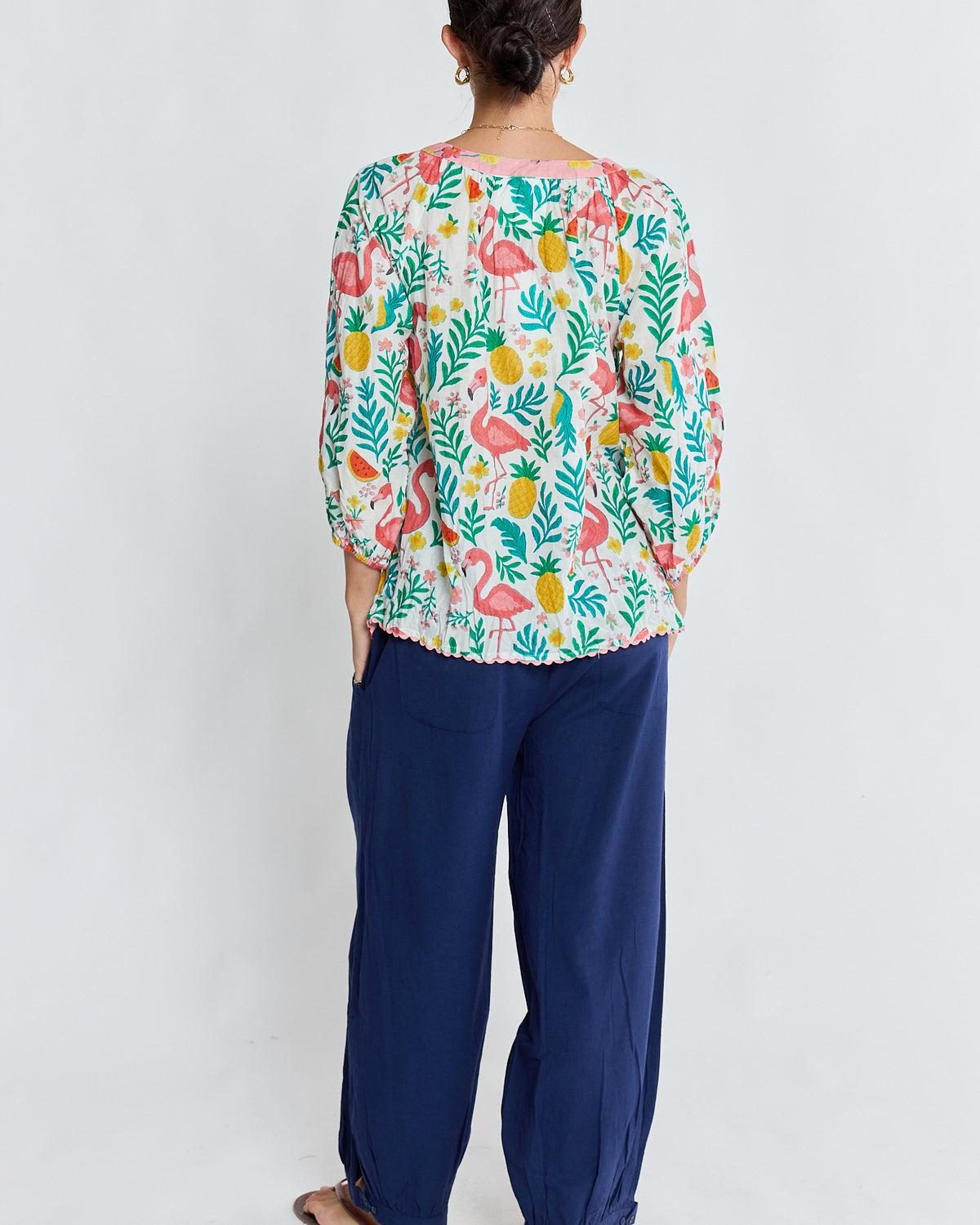 Flamingo Top White Tops Lula Life