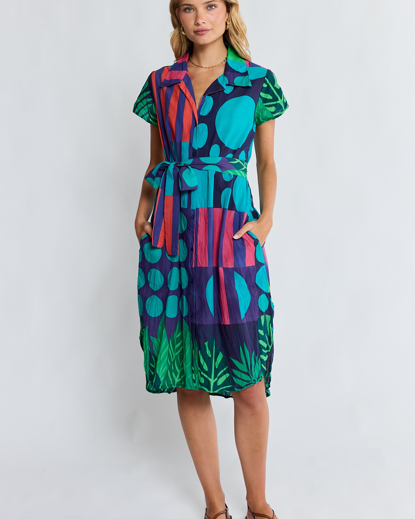 Rhea Shirtmaker Navy Tops Lula Life