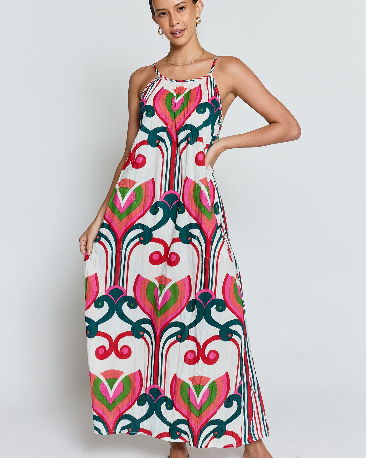 Sadie Maxi Melon Dresses Lula Life