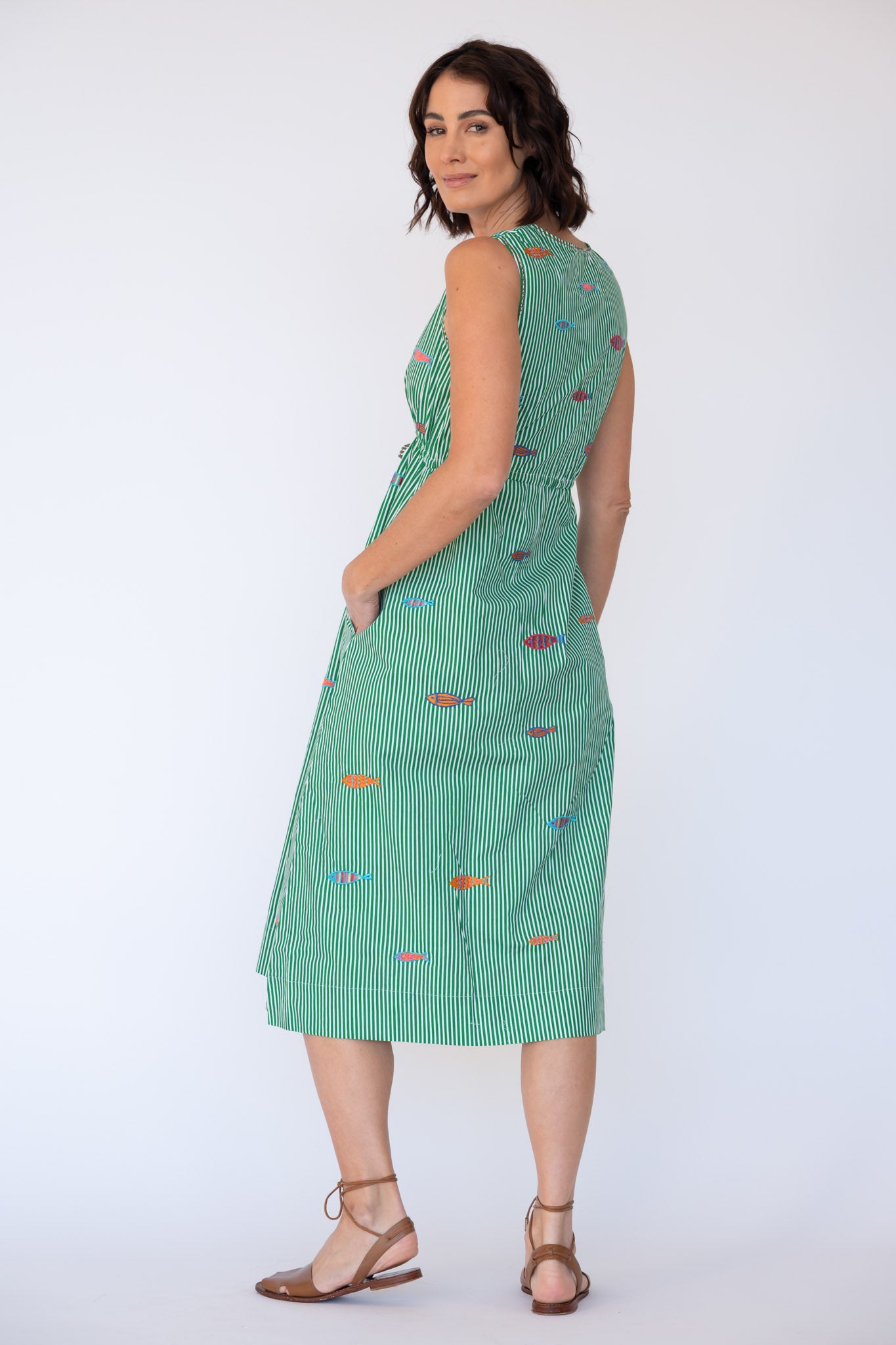 Sardine Tie Midi Sea Stripe - Global Free Style