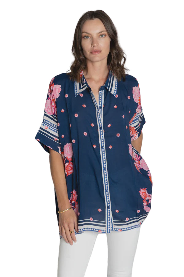 Ladera Shirt Navy Tops Lula Soul XS(36)