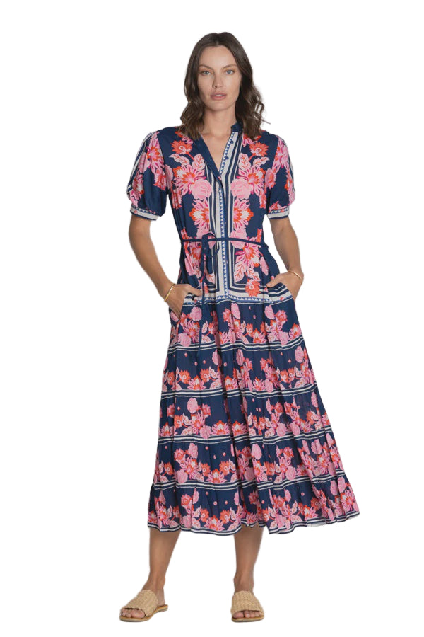 Ladera Midi Dress Navy Dresses Lula Soul XS(36)