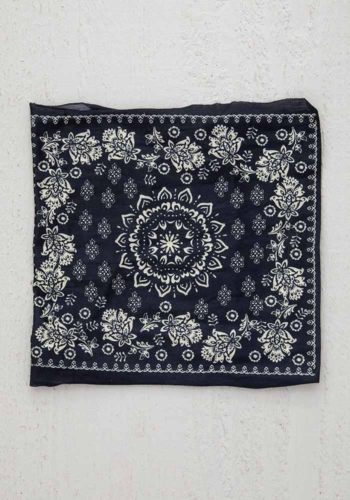 Half Bandeau Cream Black Mandala Bandeau Natural Life
