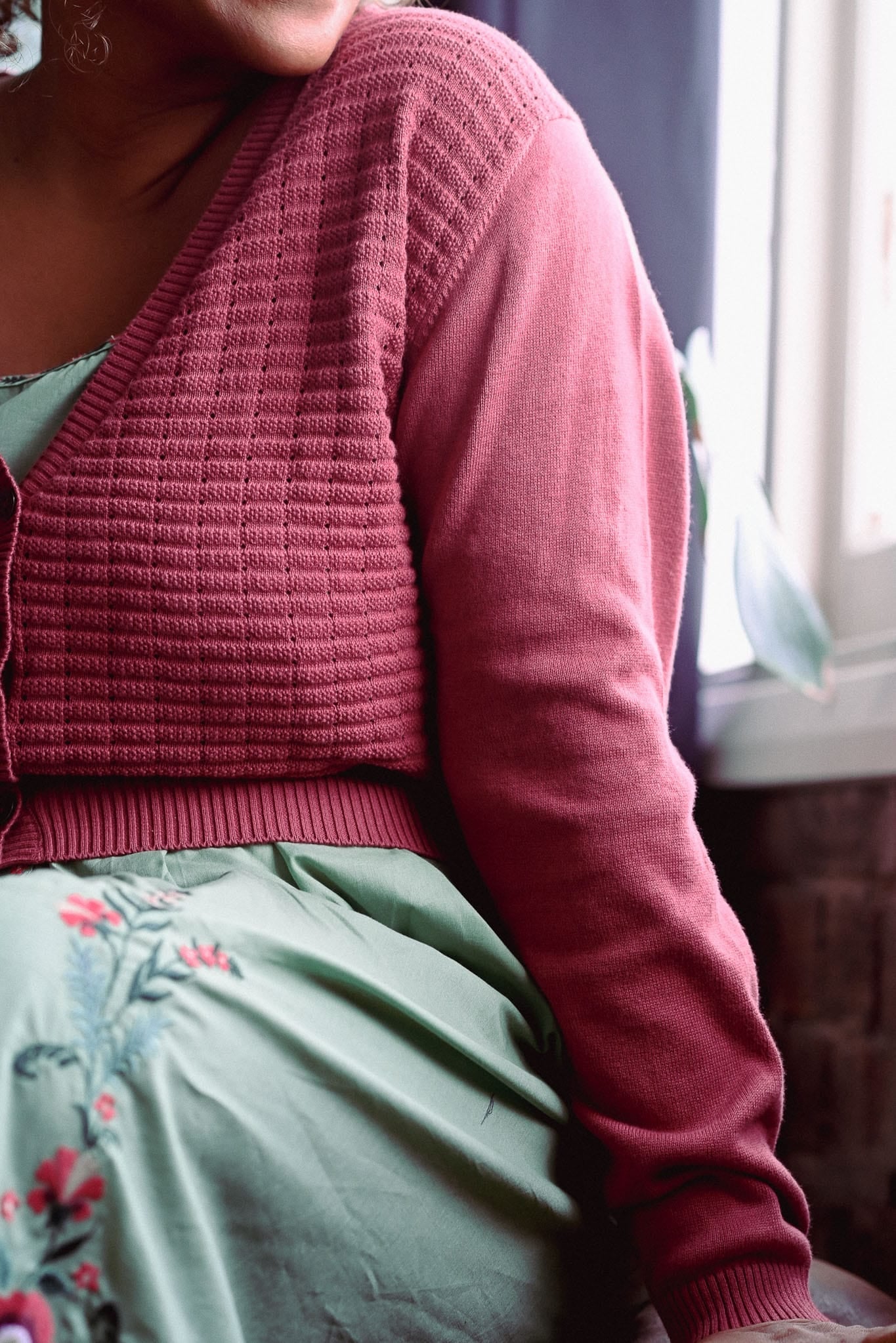 Marin Cardigan Earth Red Tops Lazybones