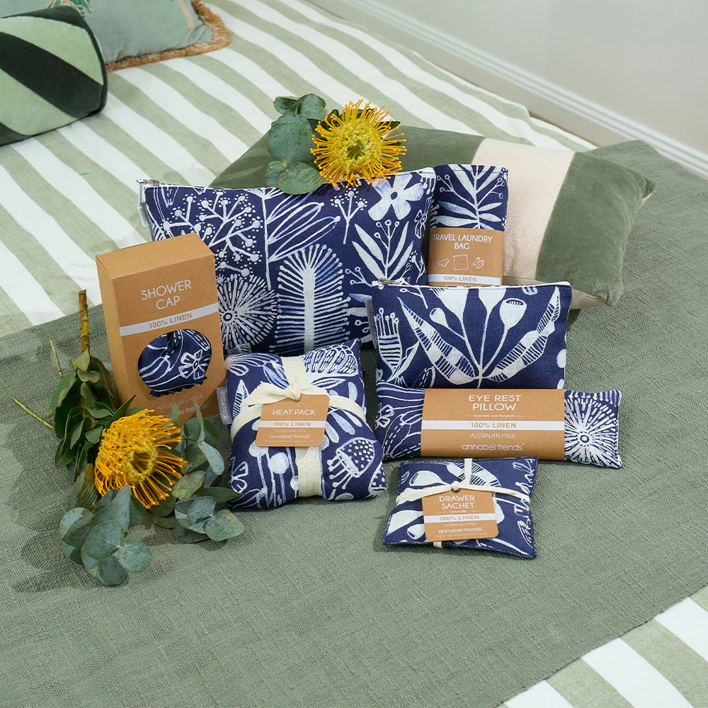 Drawer Sachet Linen Navy Natives Bath Annabel Trends