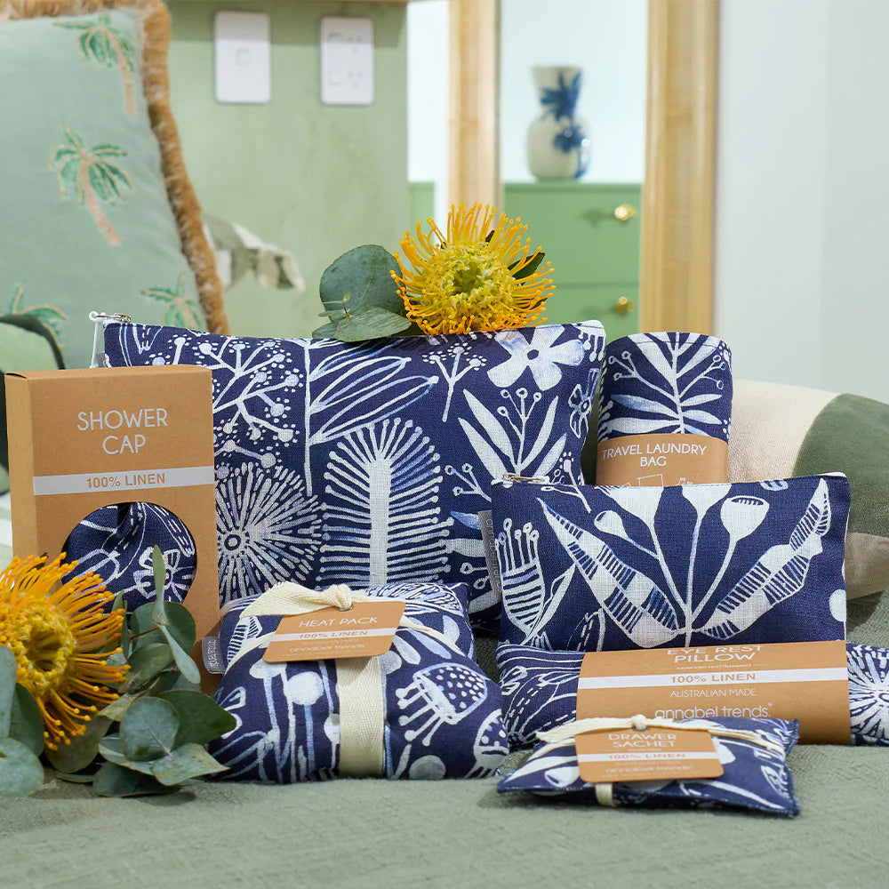 Drawer Sachet Linen Navy Natives Bath Annabel Trends