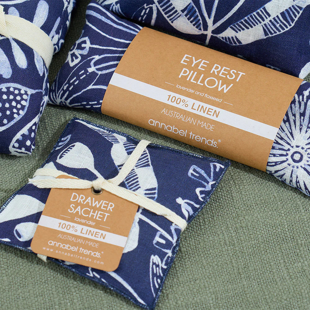 Drawer Sachet Linen Navy Natives Bath Annabel Trends