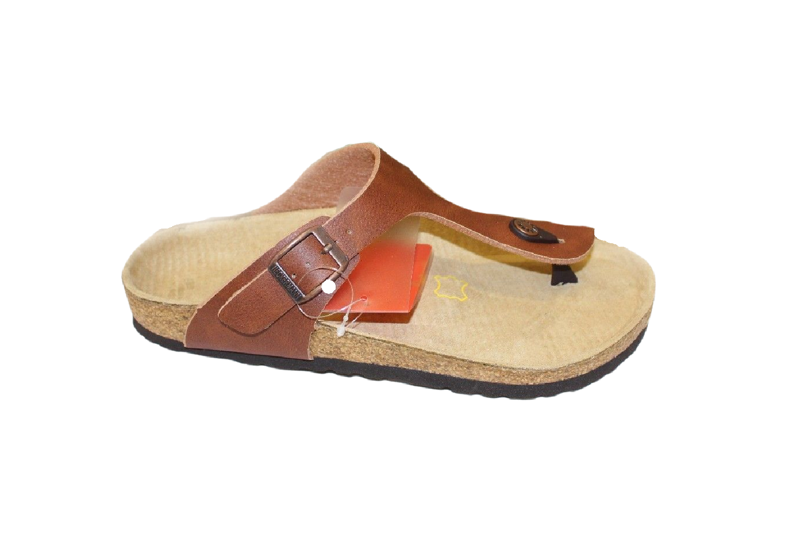 Neckermann Classic Thong Shoe Tan Brown Shoes Neckermann