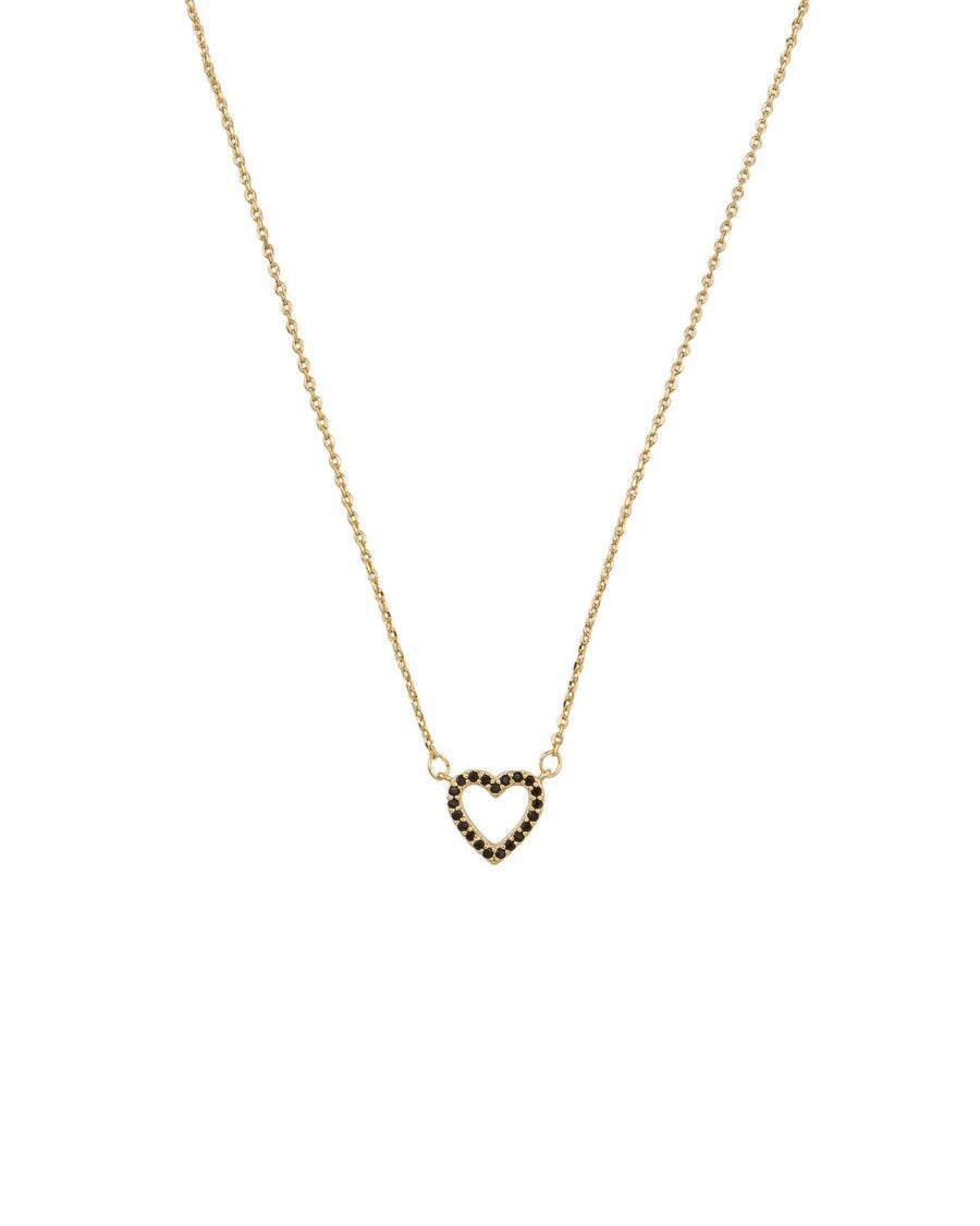 Gold &Black Crystal Heart N/L Necklaces Tiger Tree