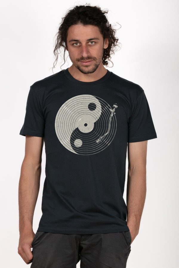 Skumi Mens T Shirt Darkness and The Light Charcoal Mens Tops Skumi XS