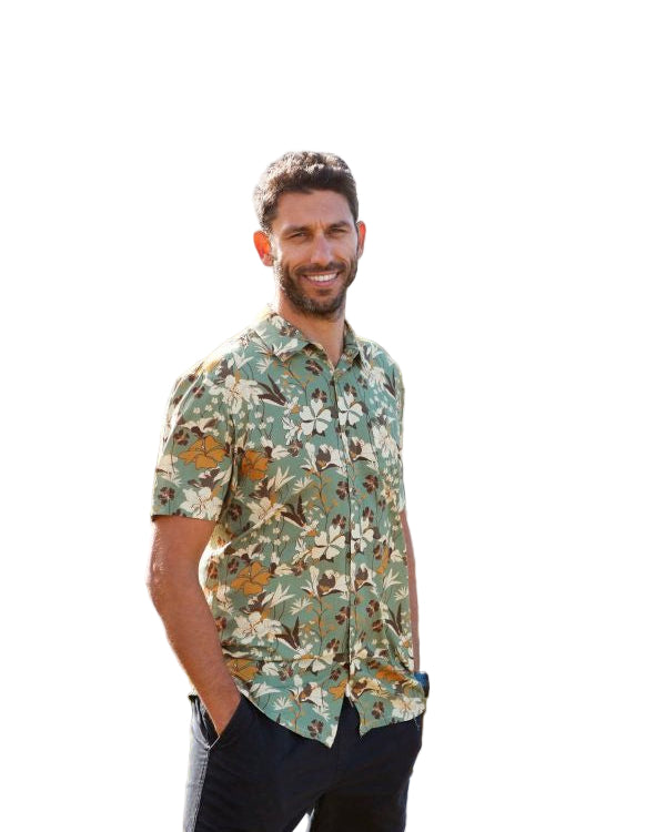 Its Raining Palm Mens Short Sleeve Shirt Mens Tops Skumi S