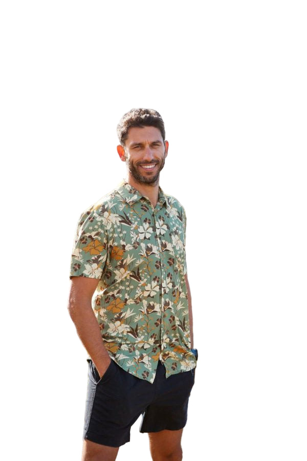 Its Raining Palm Mens Short Sleeve Shirt Mens Tops Skumi S