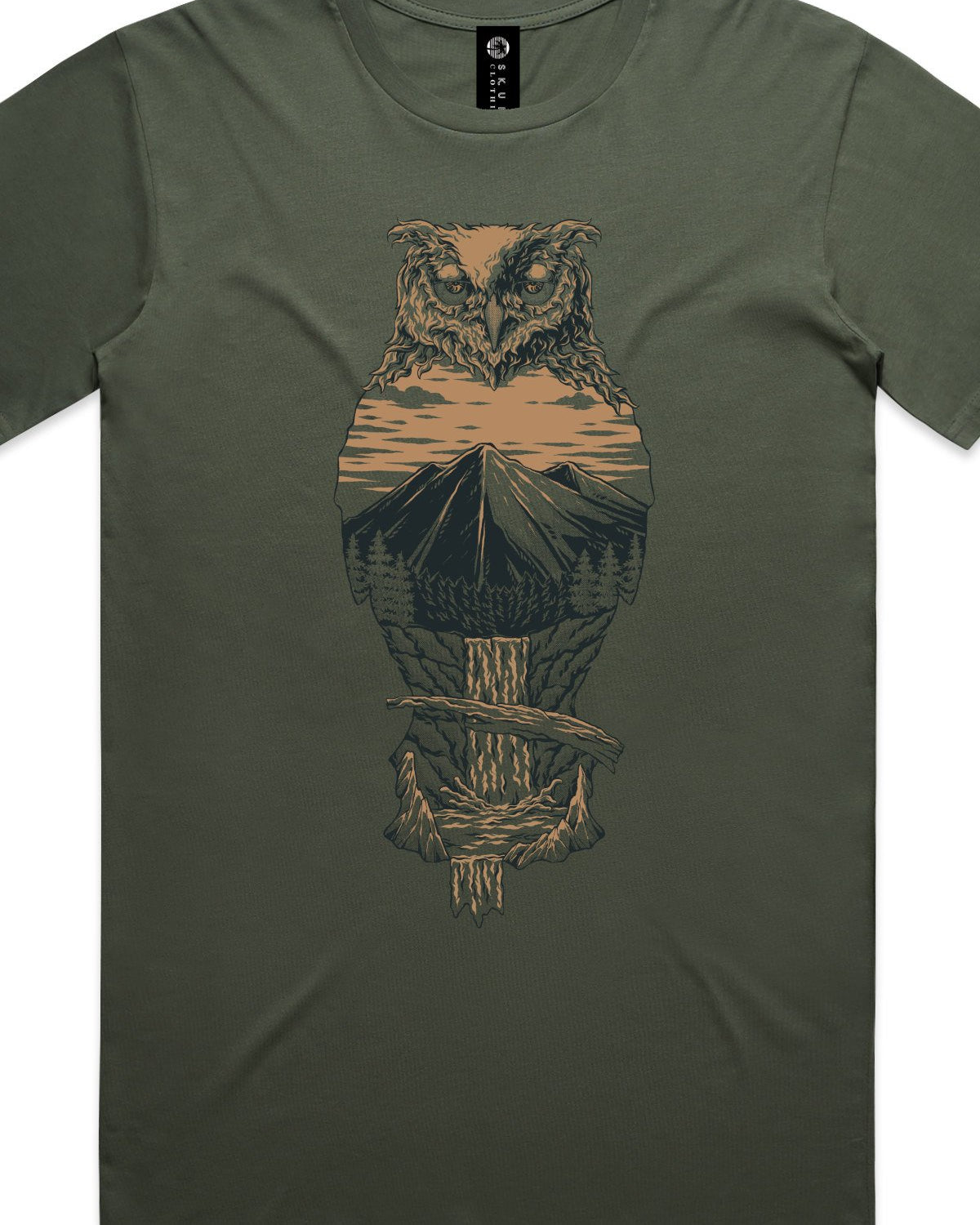 Owl Country Cypress T Shirt Mens Tops Skumi S