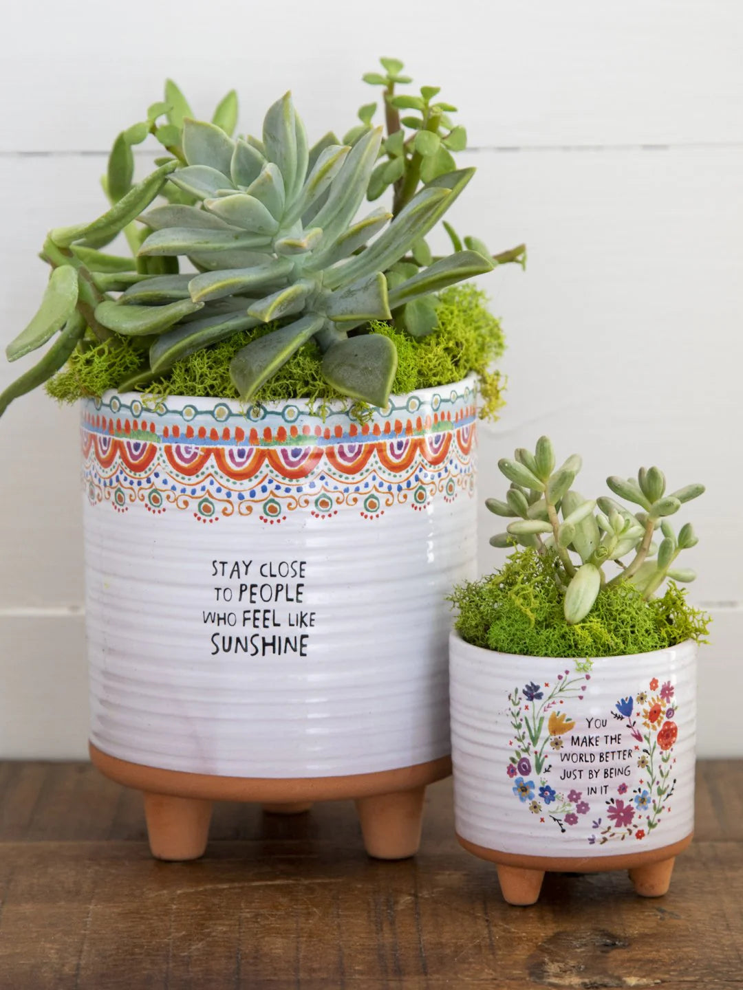 Artisan Planter Stay Close To People Who Feel Like Sunshine Gifts and Accessories Natural Life