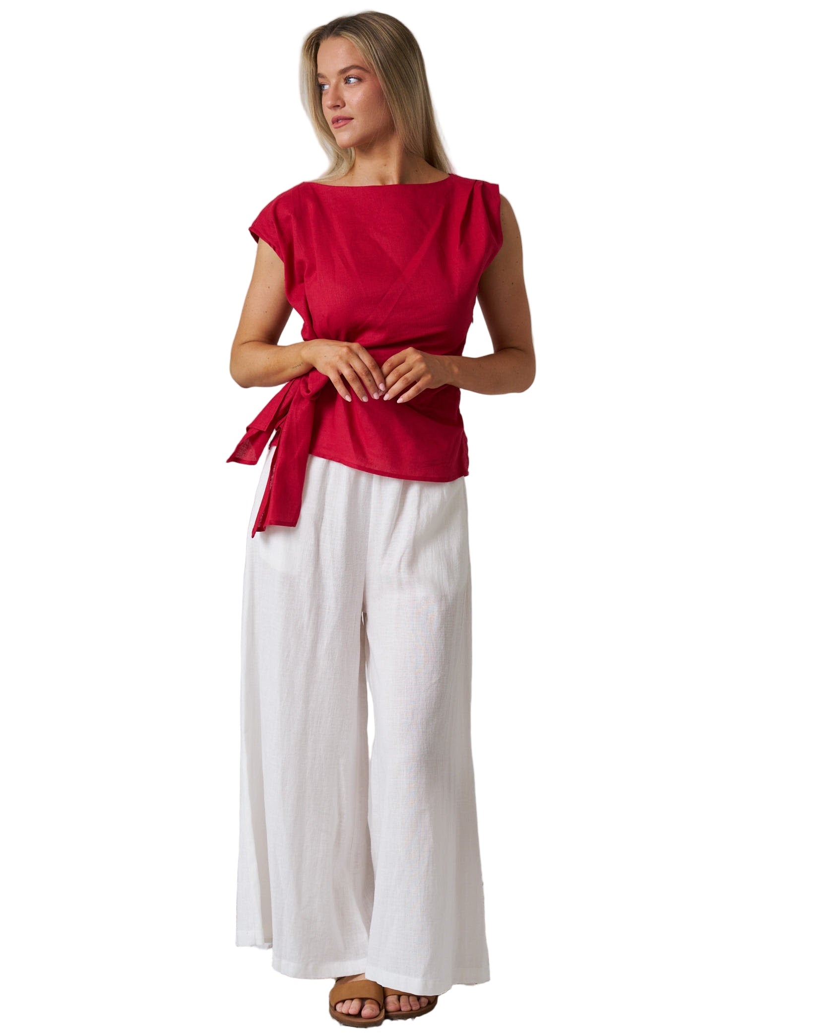 Rihanna Top Berry Red Tops Valeria Label