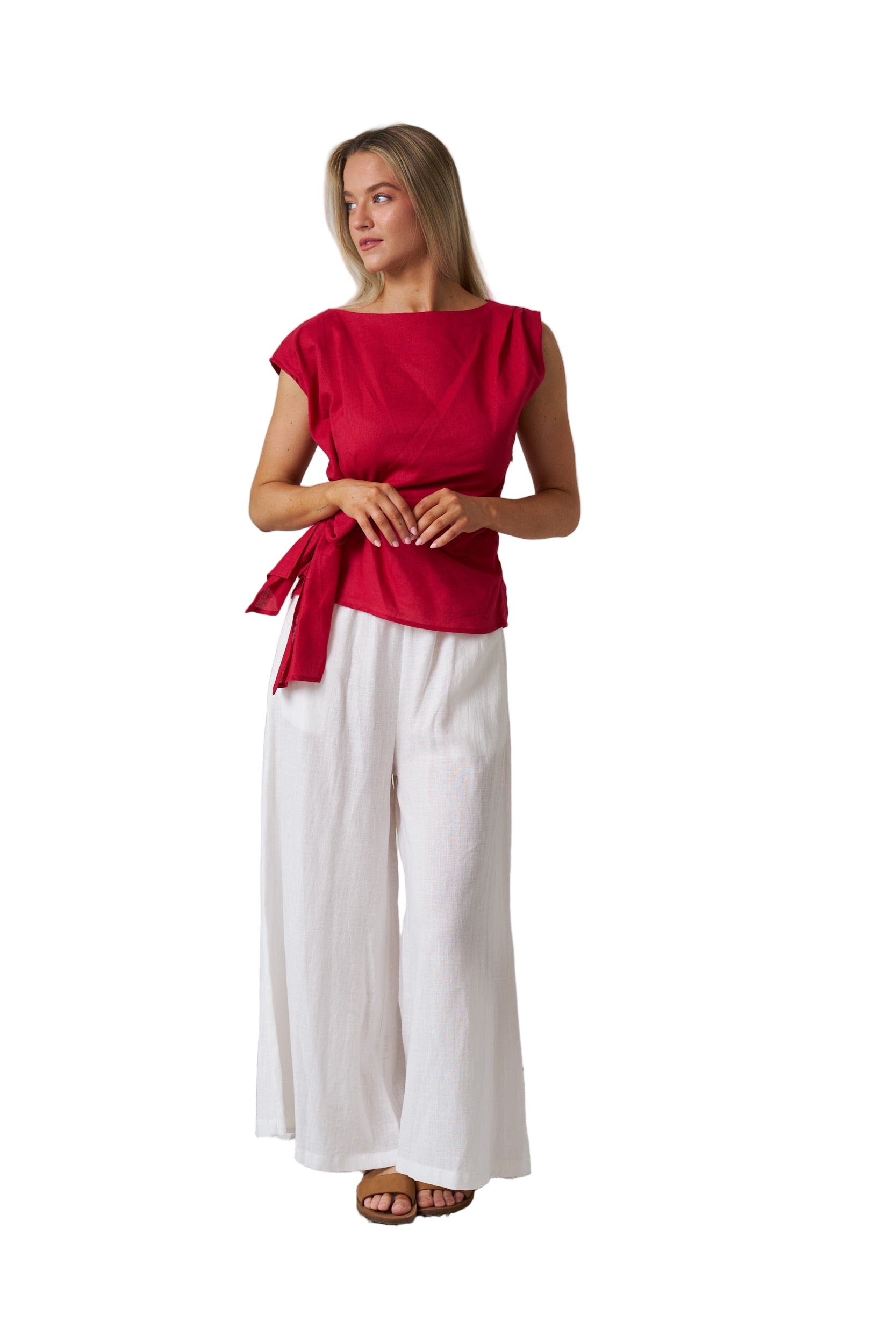 Rihanna Top Berry Red Tops Valeria Label