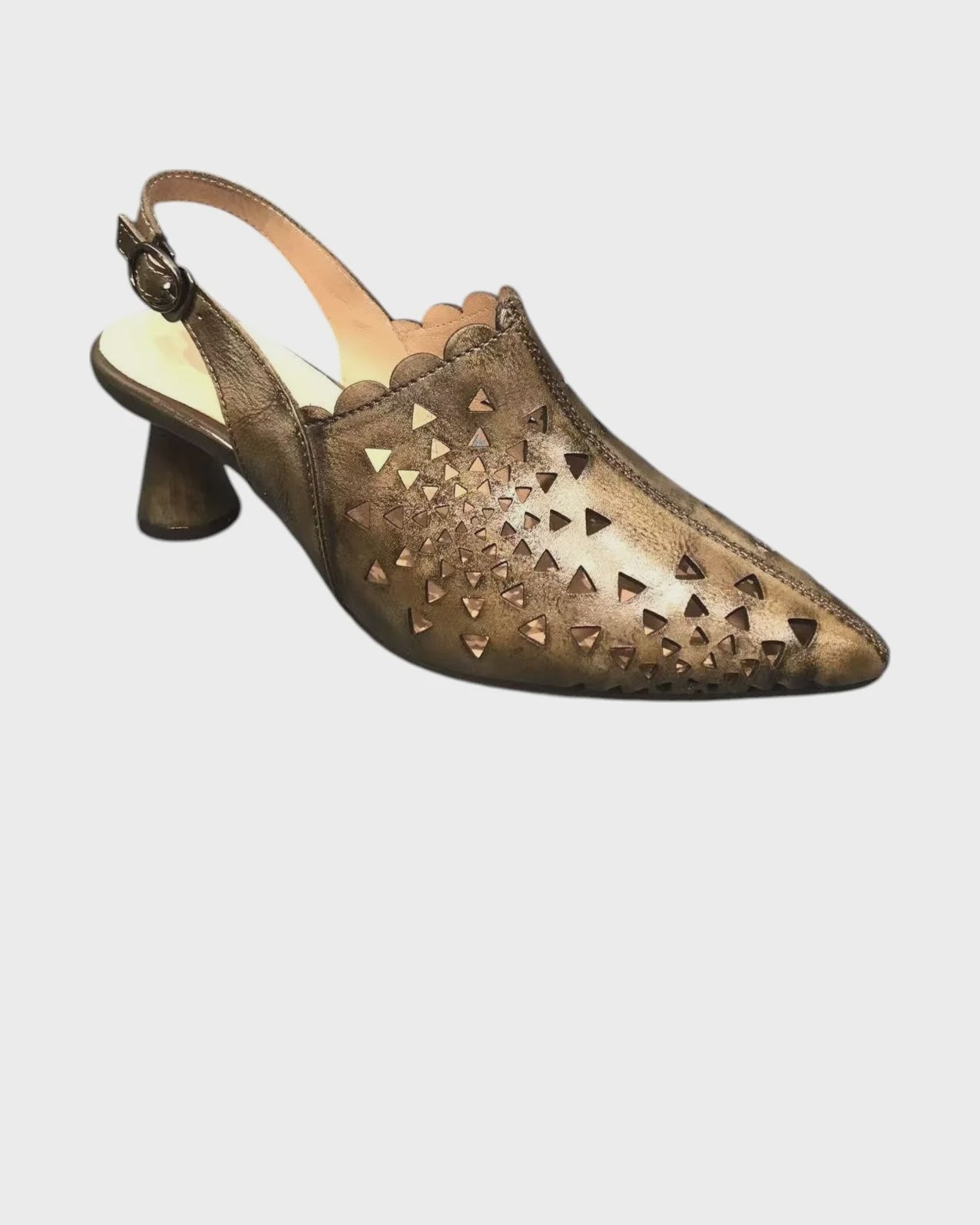 Rosa leather sling back heel Shoes Corina