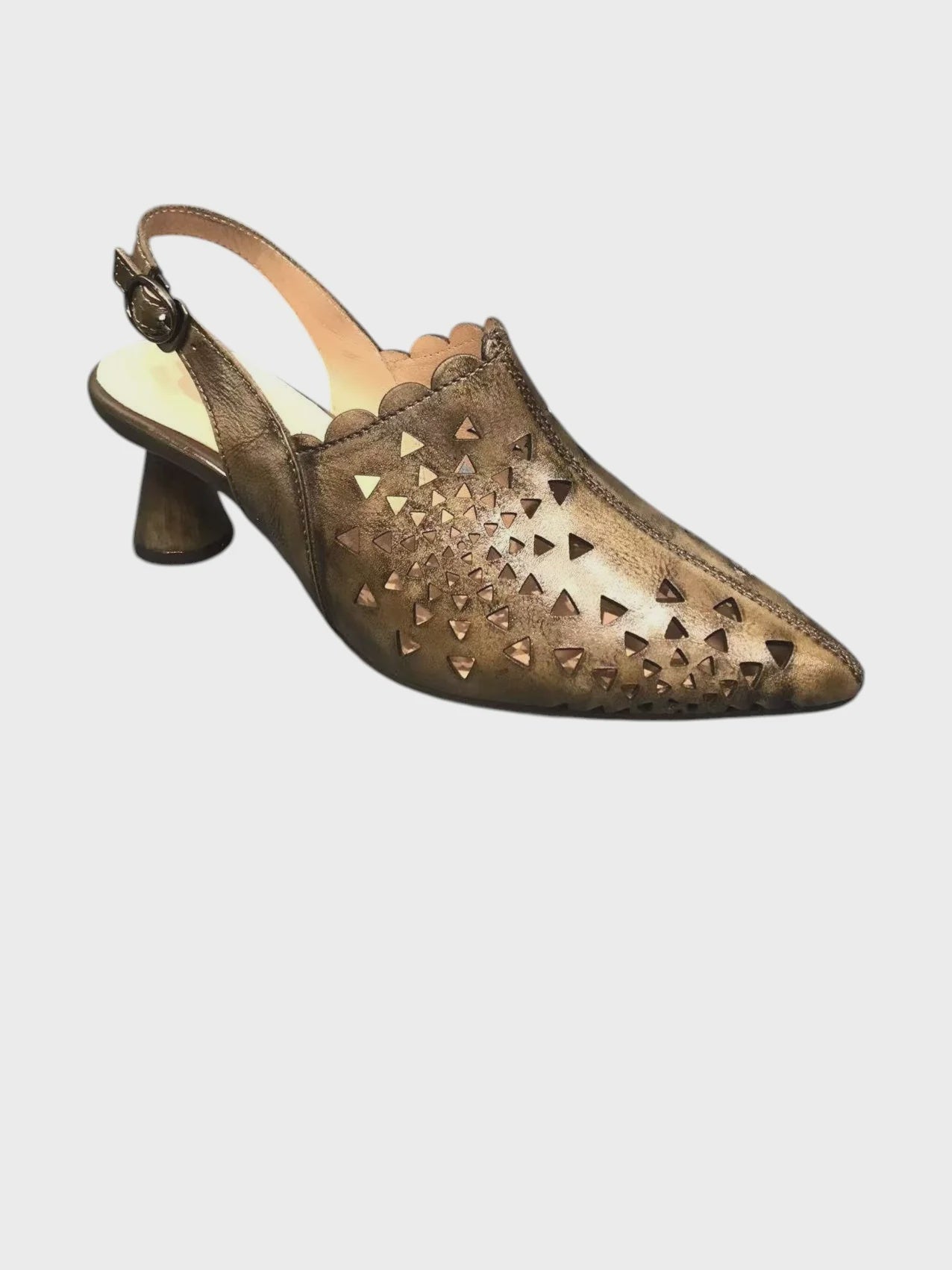 Rosa leather sling back heel Shoes Corina