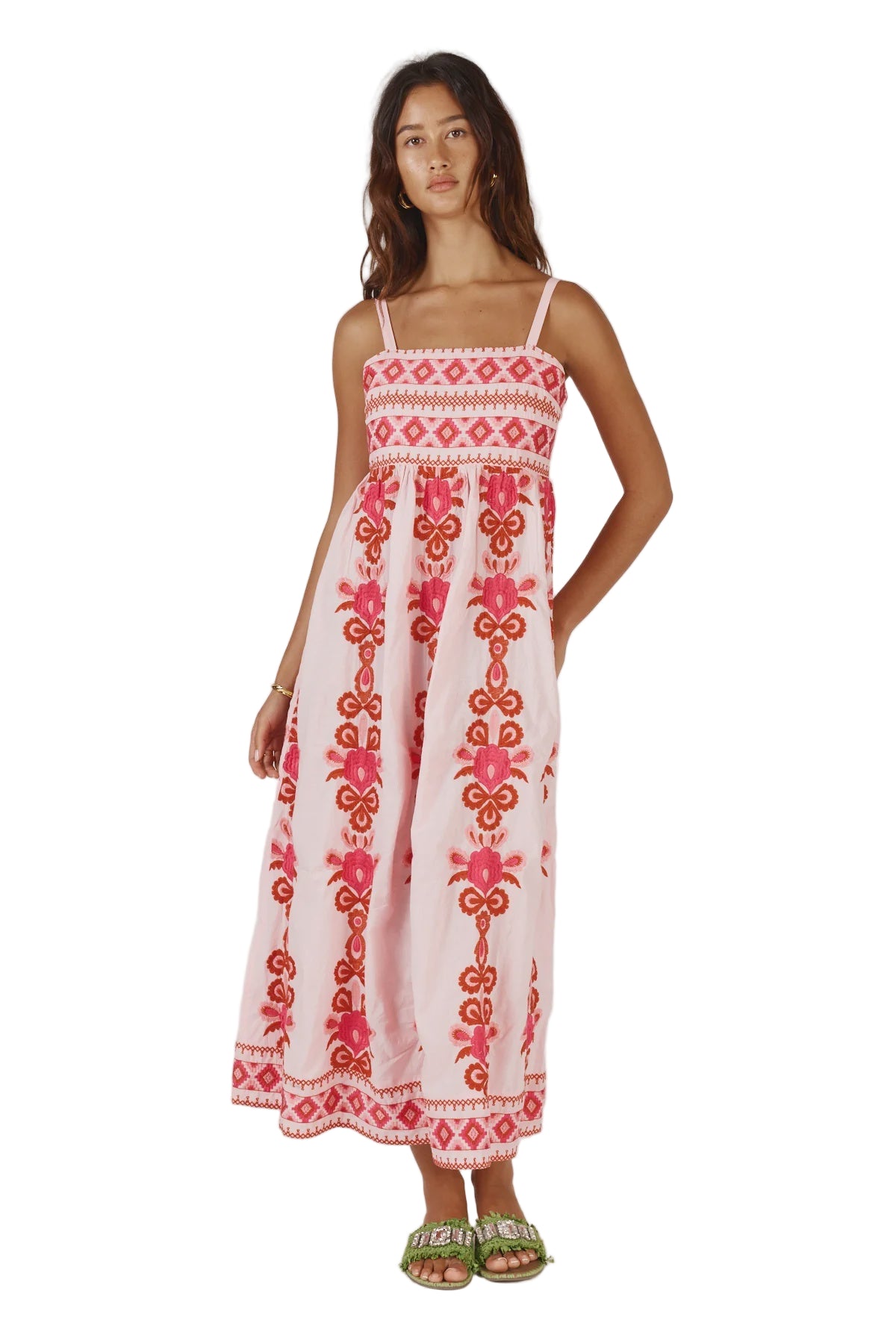 Carlos Sundress Pink Dresses Ruby Yaya