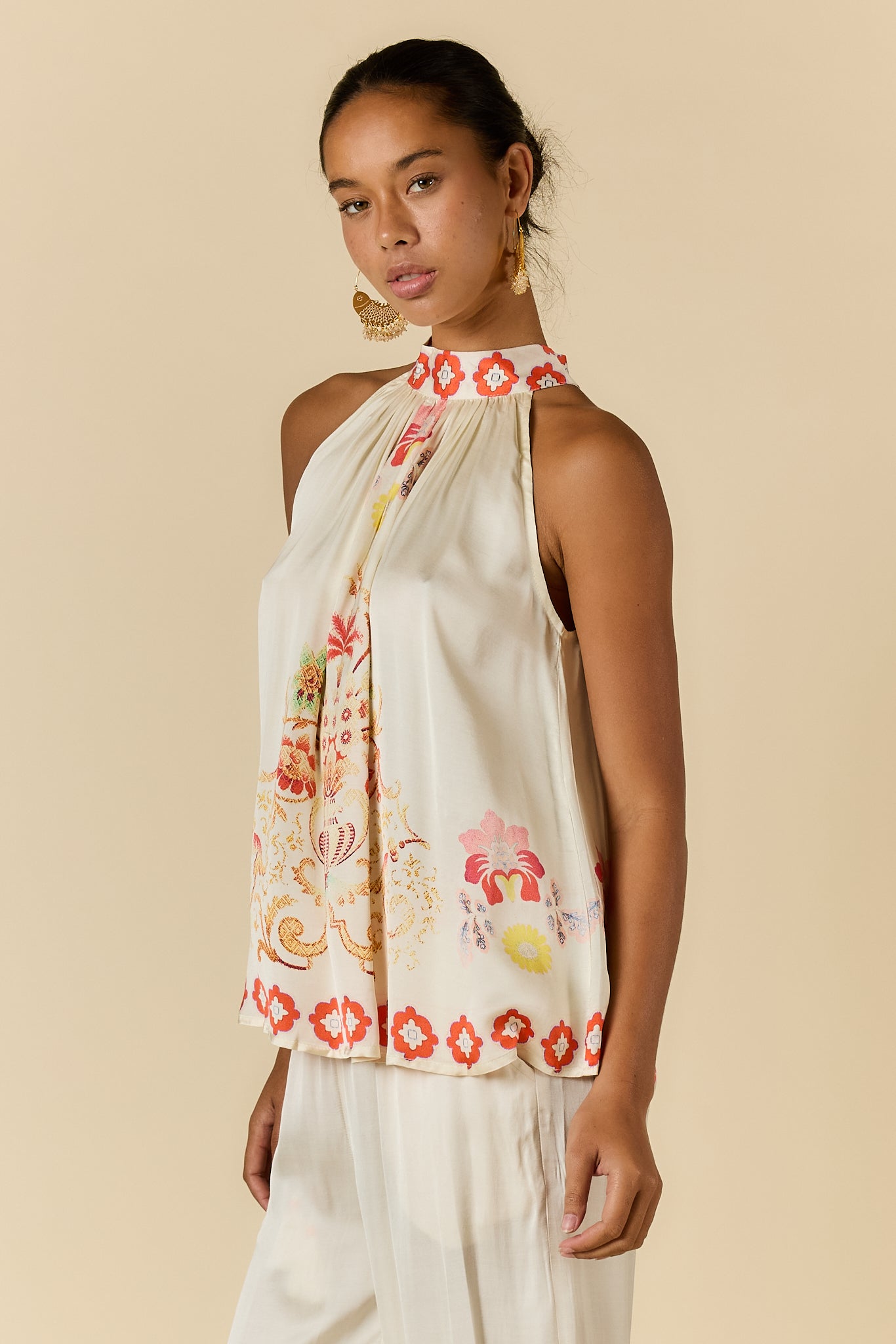 Gazte Top Cream Tops Ruby Yaya