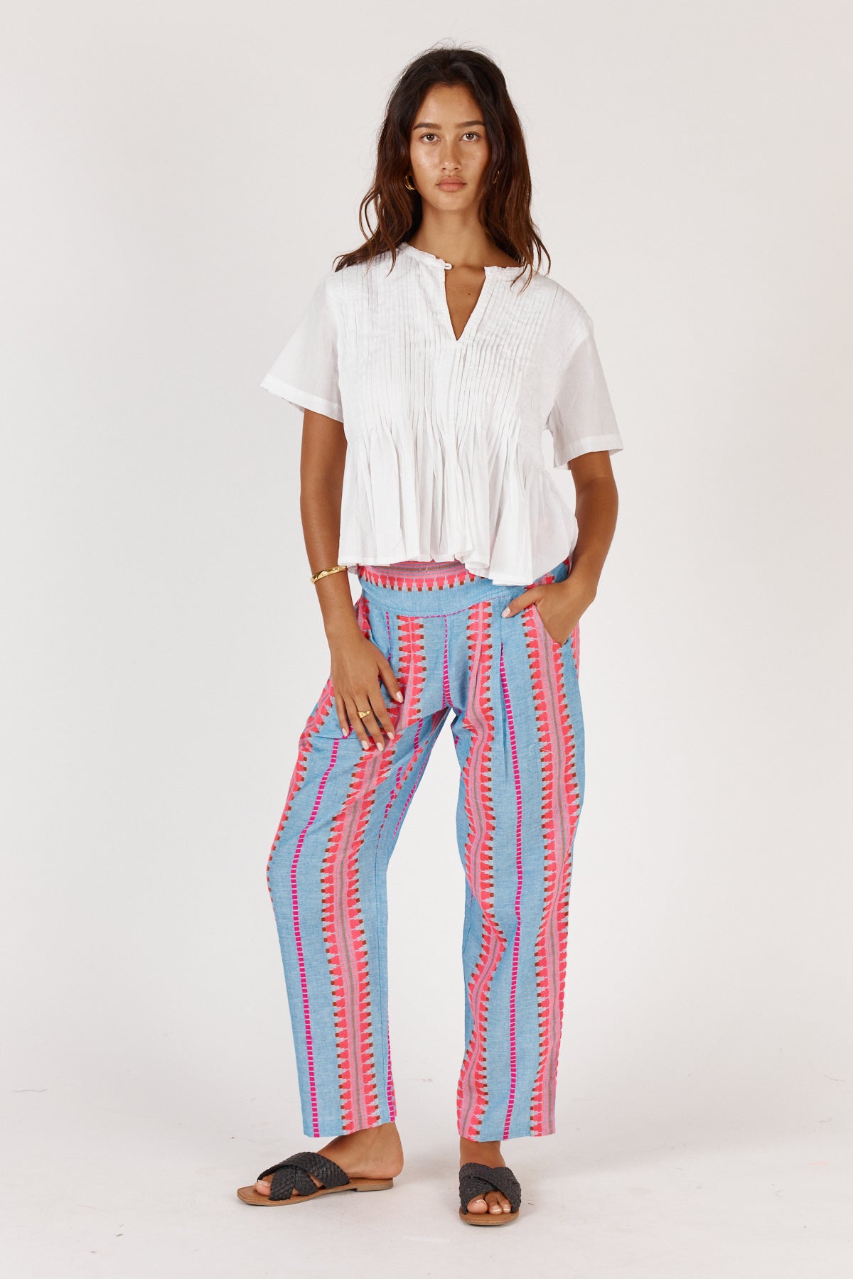 Ithaca Pant neon Bottoms Ruby Yaya