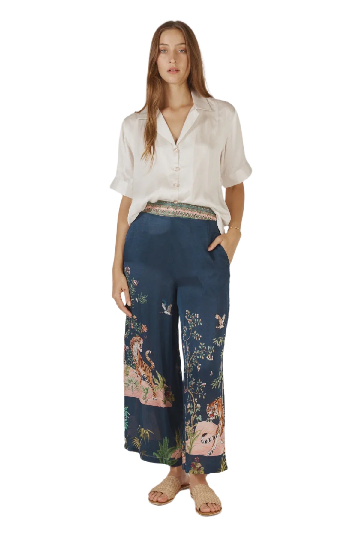 Machali Pant Navy Bottoms Ruby Yaya XS(6)