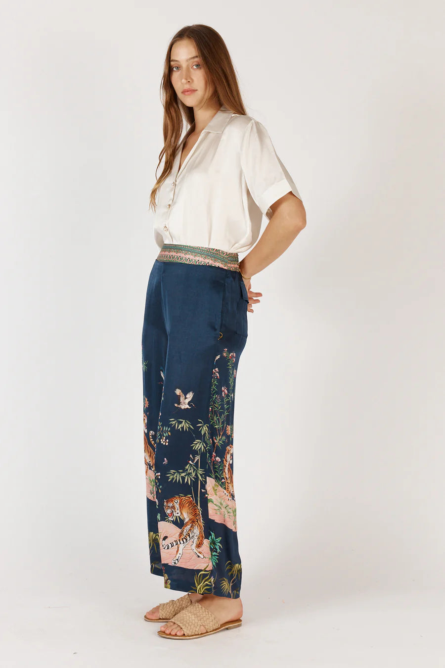 Machali Pant Navy Bottoms Ruby Yaya
