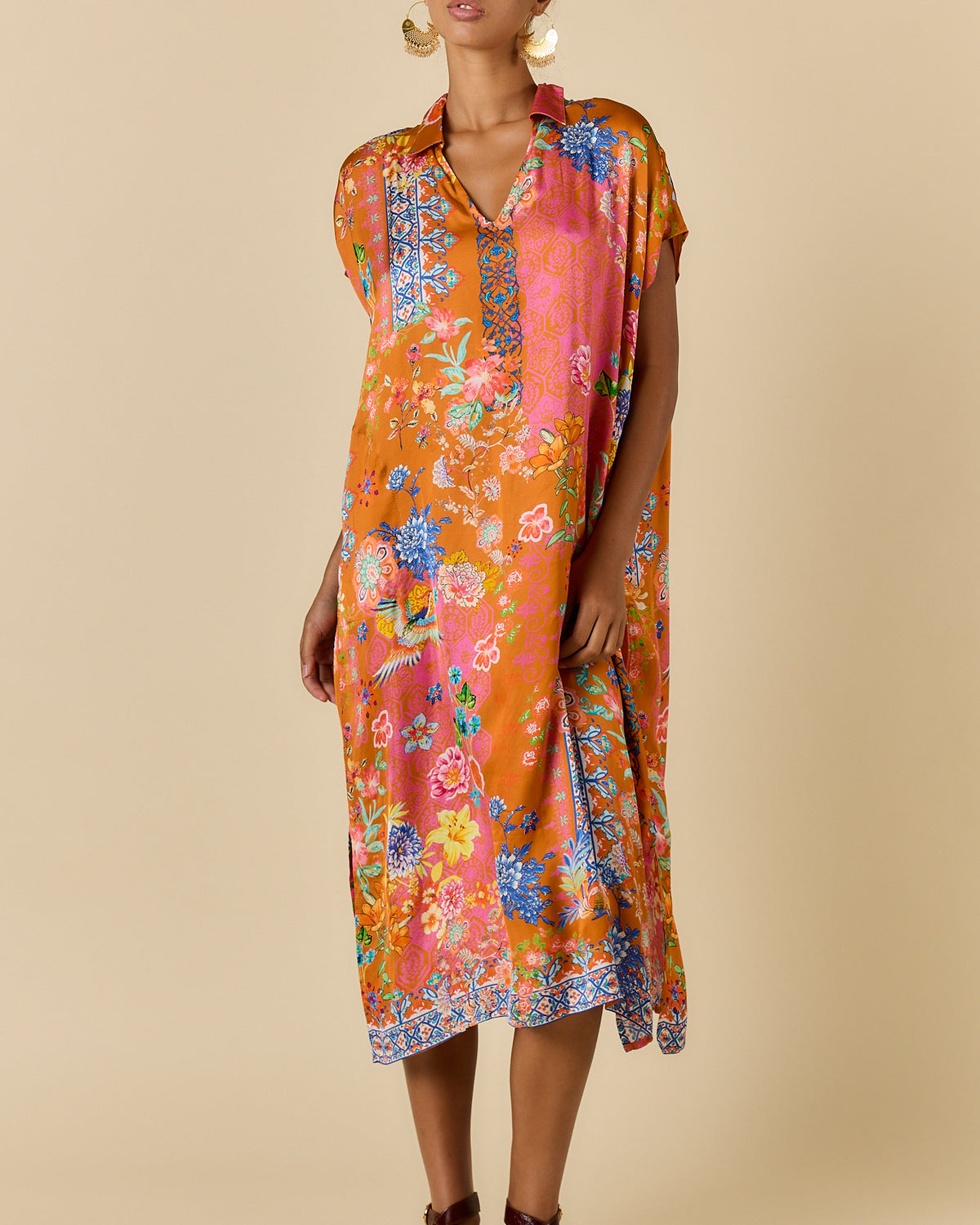 Songbird Kaftan Tobacco Dresses Ruby Yaya
