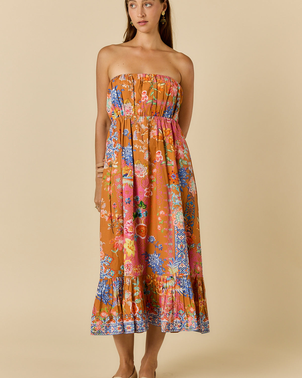 Songbird Strapless Tobacco Dresses Ruby Yaya