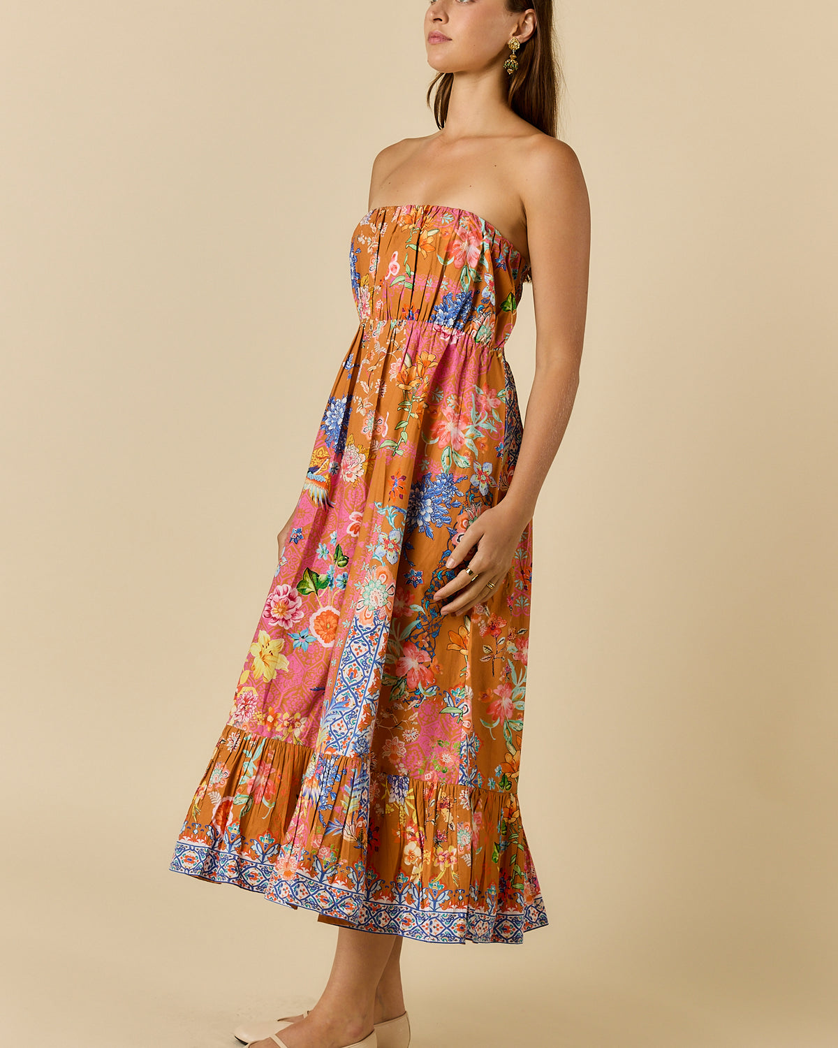 Songbird Strapless Tobacco Dresses Ruby Yaya