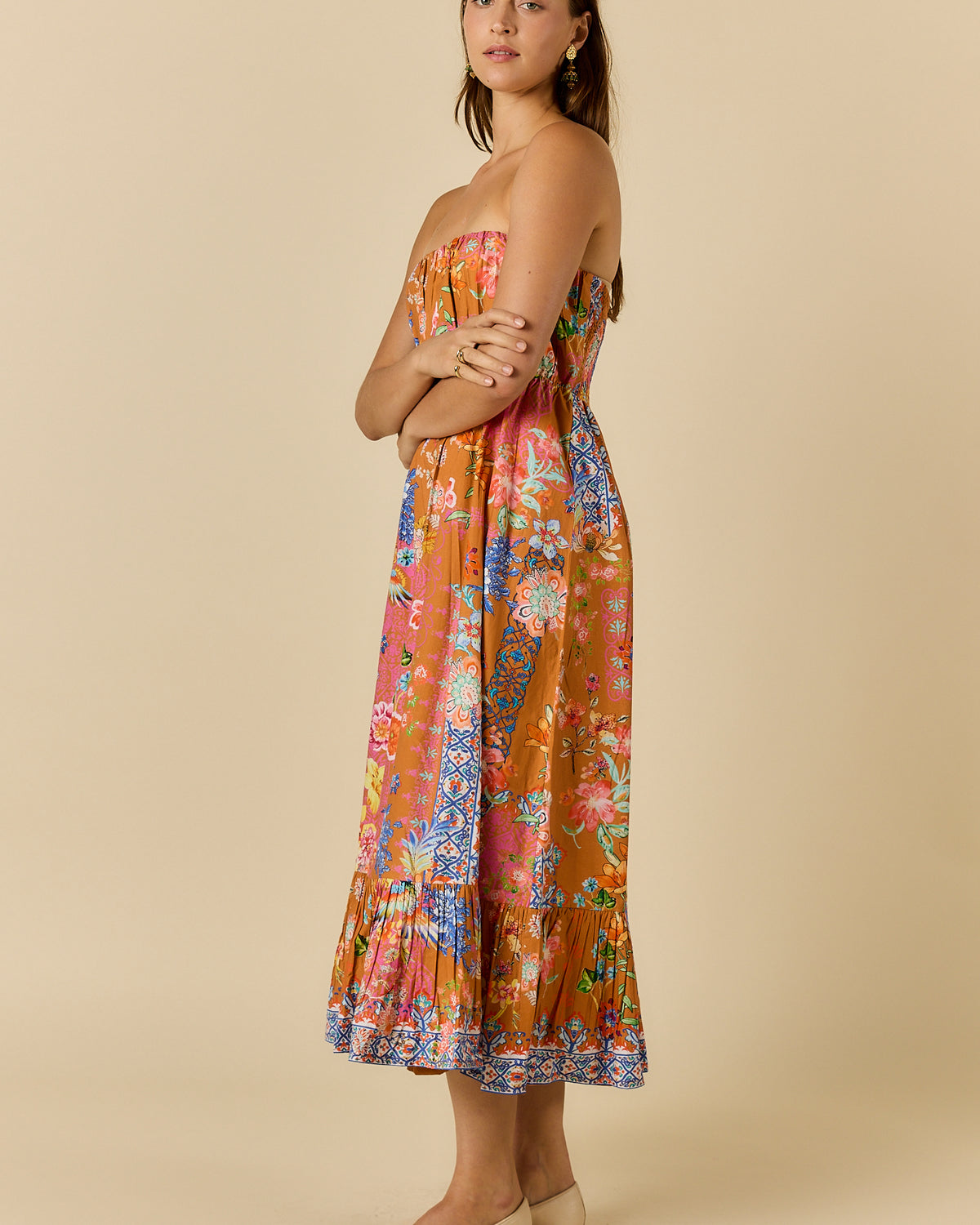 Songbird Strapless Tobacco Dresses Ruby Yaya