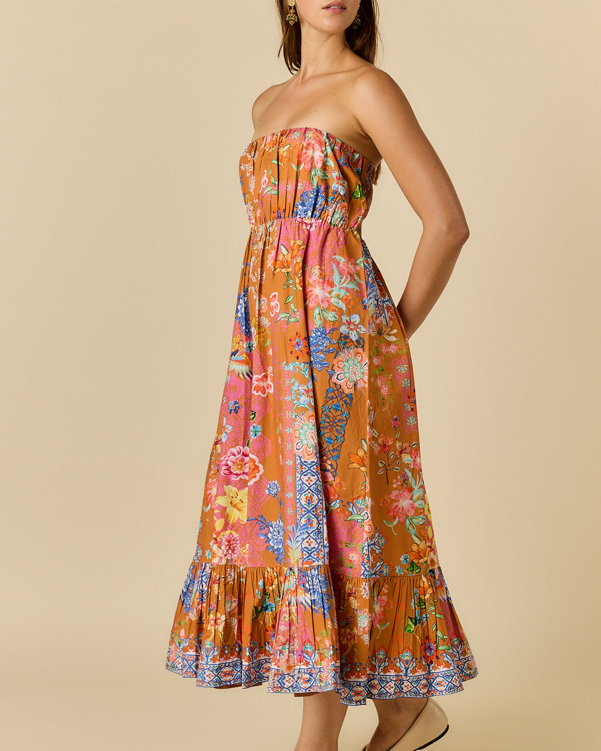 Songbird Strapless Tobacco Dresses Ruby Yaya