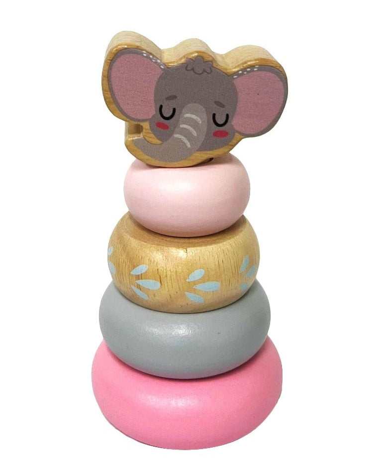 Wooden Mini Safari Animal Stacking Toy Gifts and Accessories ToysLink