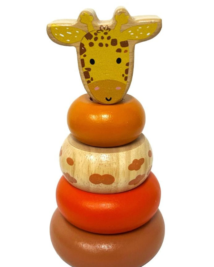 Wooden Mini Safari Animal Stacking Toy Gifts and Accessories ToysLink