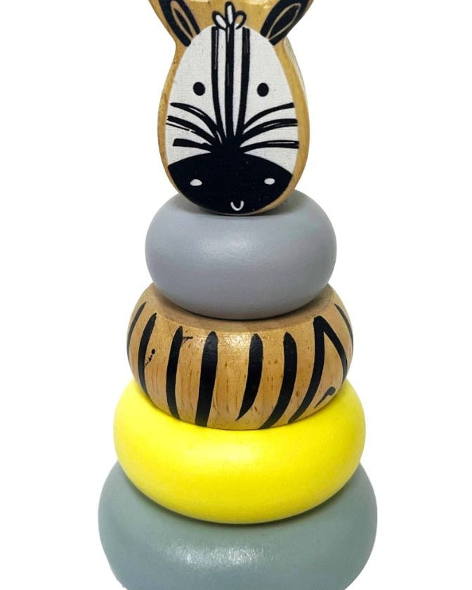 Wooden Mini Safari Animal Stacking Toy Gifts and Accessories ToysLink