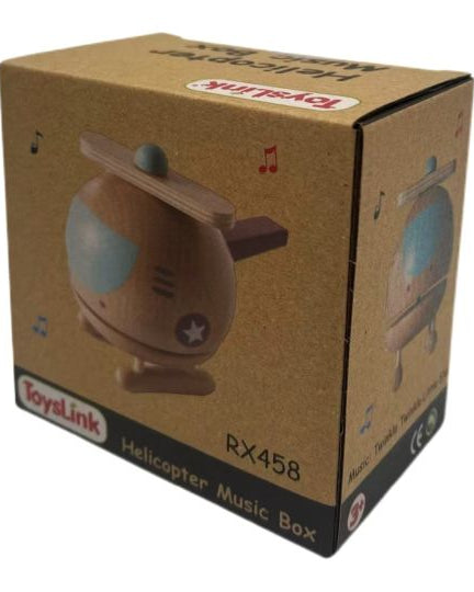 Toyslink Wooden Helicopter Music Box Gifts and Accessories ToysLink