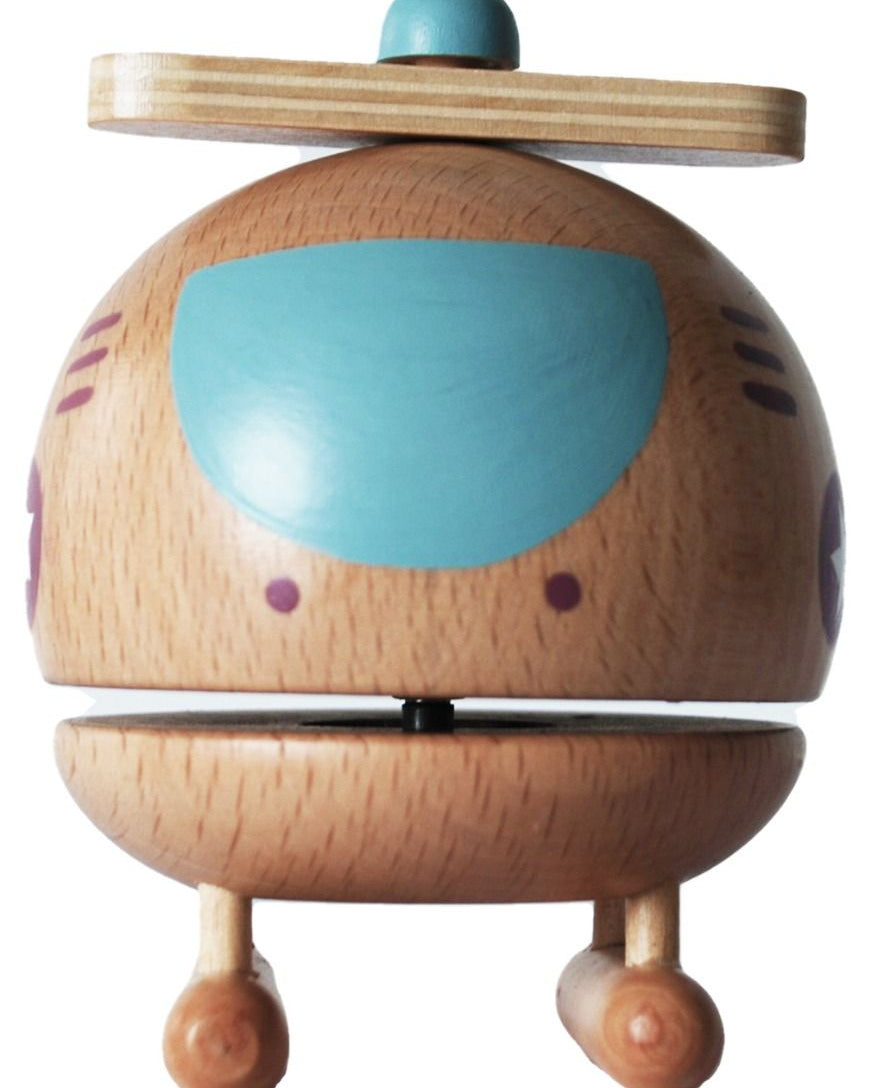 Toyslink Wooden Helicopter Music Box Gifts and Accessories ToysLink